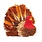 Boston International Mini Red Neck Turkey (Pinecone & Bulrush)