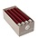 Northern Lights Taper Candle Crimson 7"