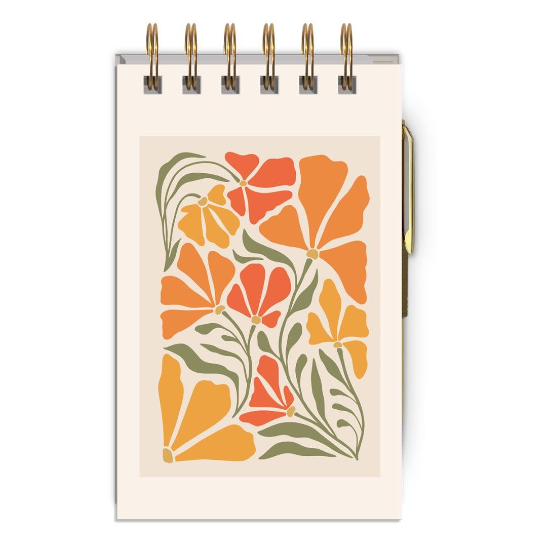 Lady Jayne Flower Market Jotter w/ Pen - Poppy