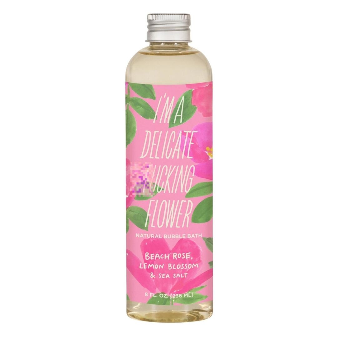 Blue Q Delicate Flower Beach Rose Bubble Bath