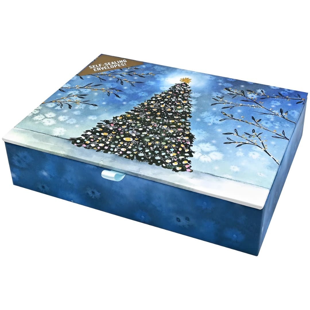 Peter Pauper Twilight Tree Deluxe Boxed Holiday Cards