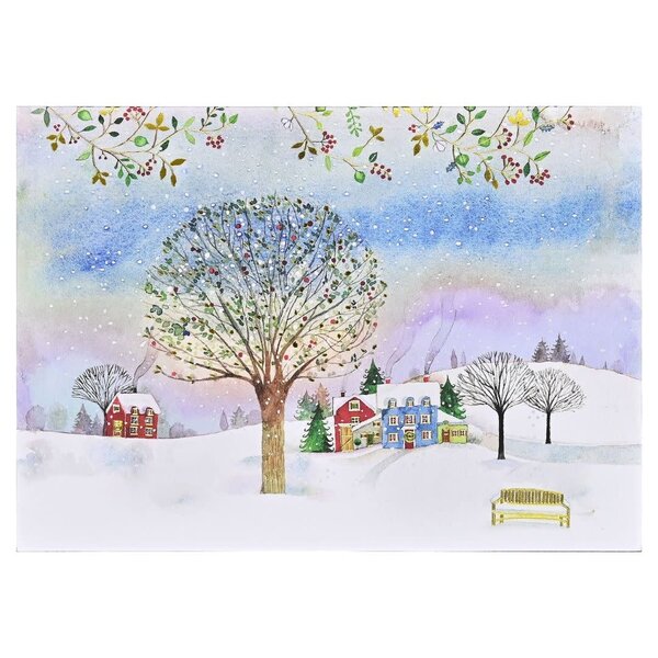 Peter Pauper Village Twilight Deluxe Boxed Holiday Cards