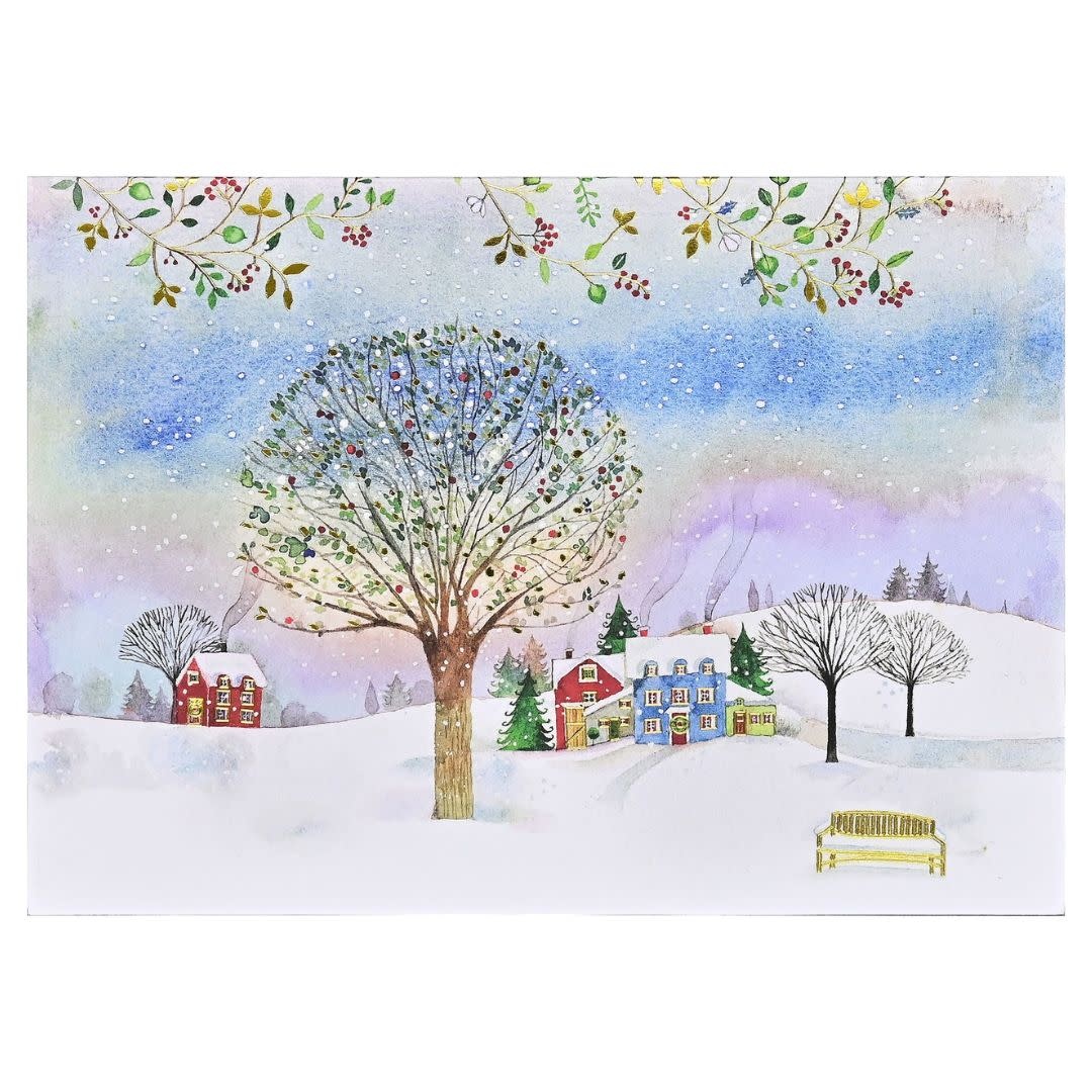 Peter Pauper Village Twilight Deluxe Boxed Holiday Cards