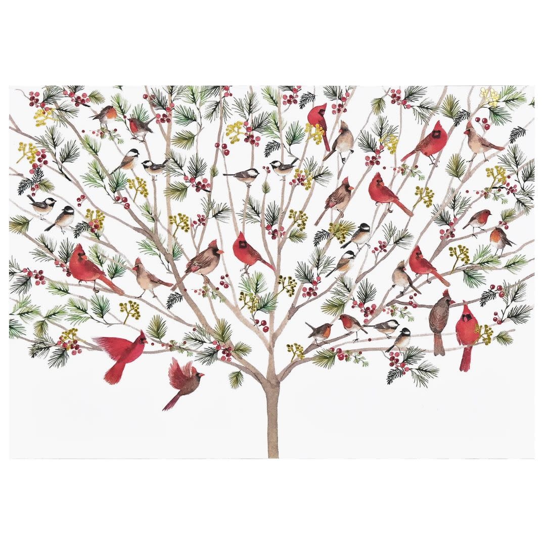 Peter Pauper A Merry Perch Deluxe Boxed Holiday Cards