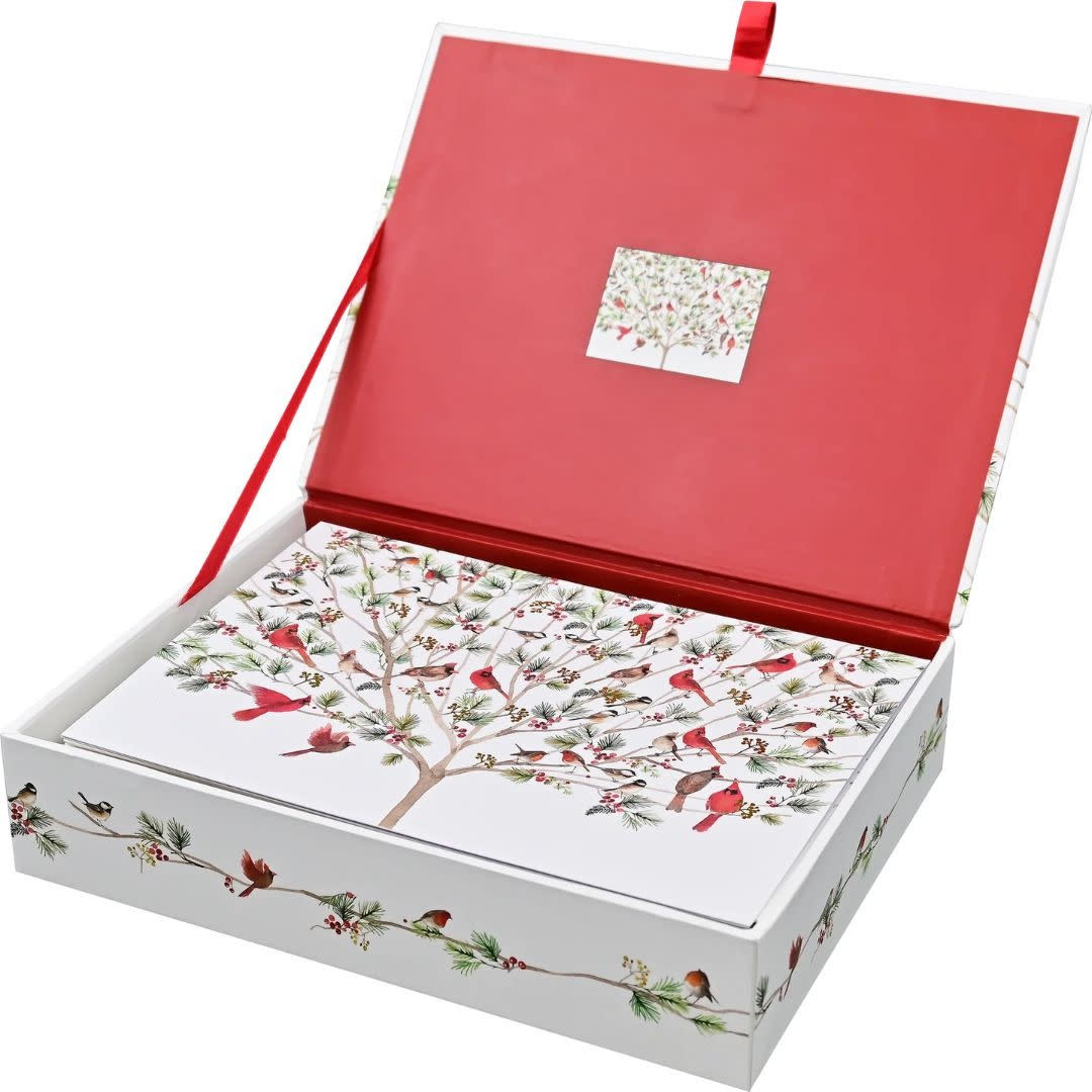 Peter Pauper A Merry Perch Deluxe Boxed Holiday Cards