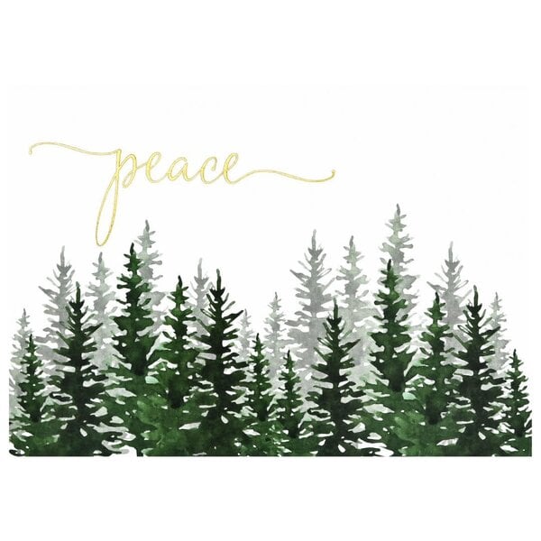 Peter Pauper Winter Evergreens Deluxe Boxed Holiday Cards