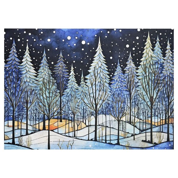 Peter Pauper Winter Nightfall Deluxe Boxed Holiday Cards