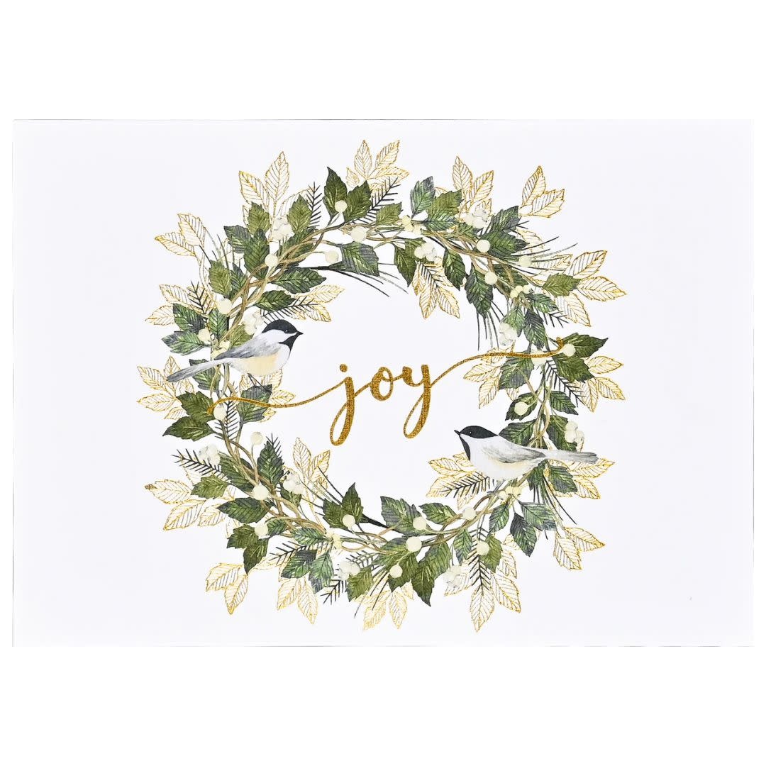 Peter Pauper Wreath of Joy Deluxe Boxed Holiday Cards