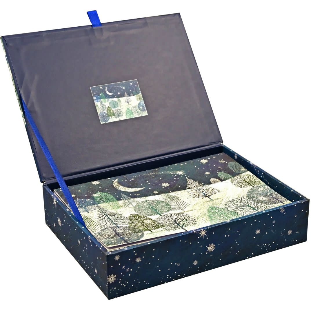 Peter Pauper A Midnight Clear Deluxe Boxed Holiday Cards