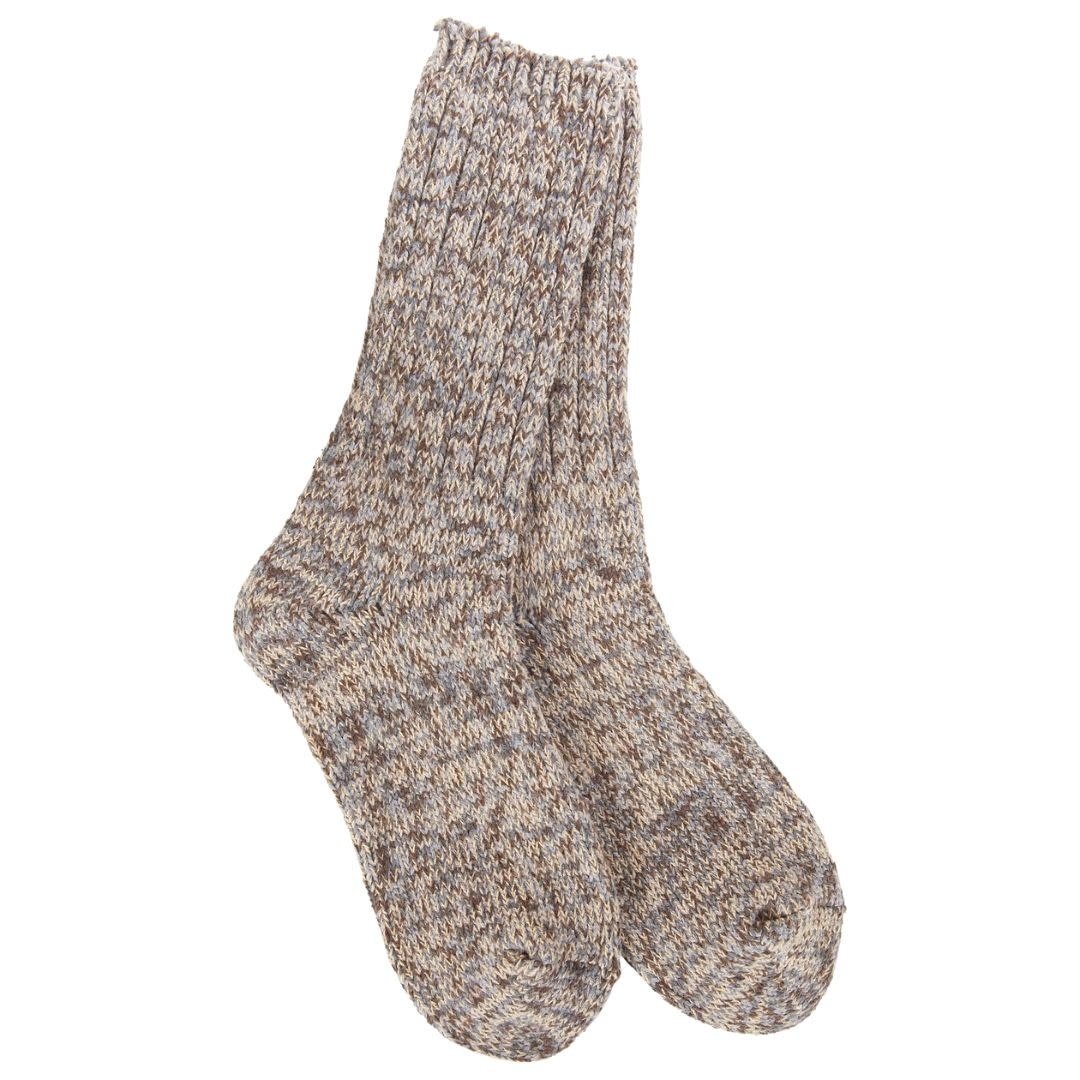 World's Softest Socks Women's Ragg Crew Sock Nutty O/S