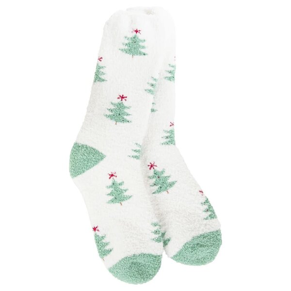 World's Softest Socks Women's Cozy Crew Holiday Sock Holiday Forest O/S