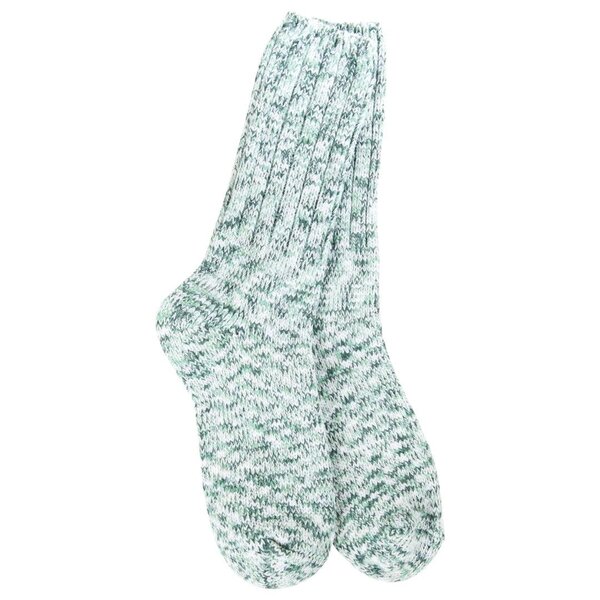 World's Softest Socks Women's Ragg Crew Sock Spruce O/S