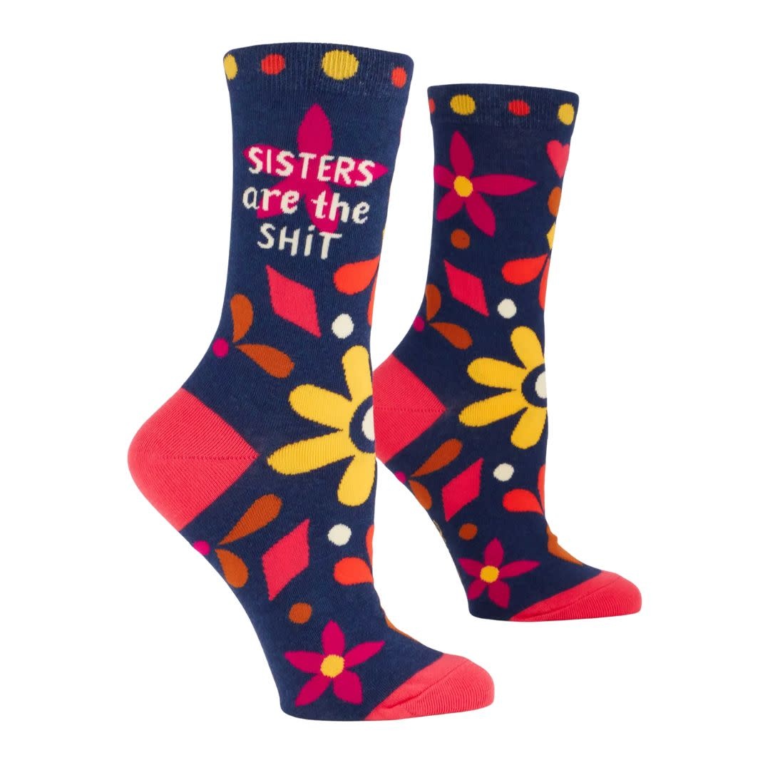 Blue Q Sisters Are The Sh*t Women's Crew Socks