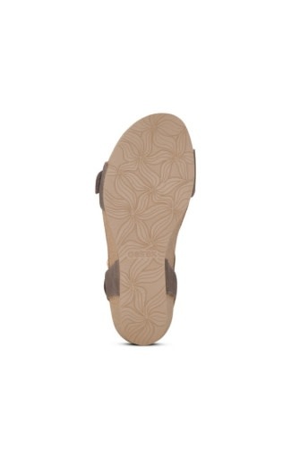 Aetrex Women's Lexa Cork Wedge Quarter Strap Sandal