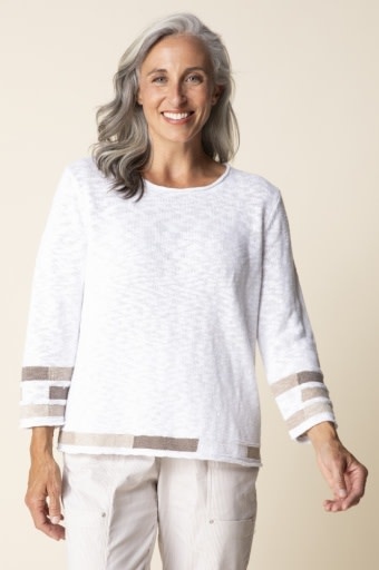 Habitat Clothes to Live In Boardwalk Sweater Mosaic Pullover