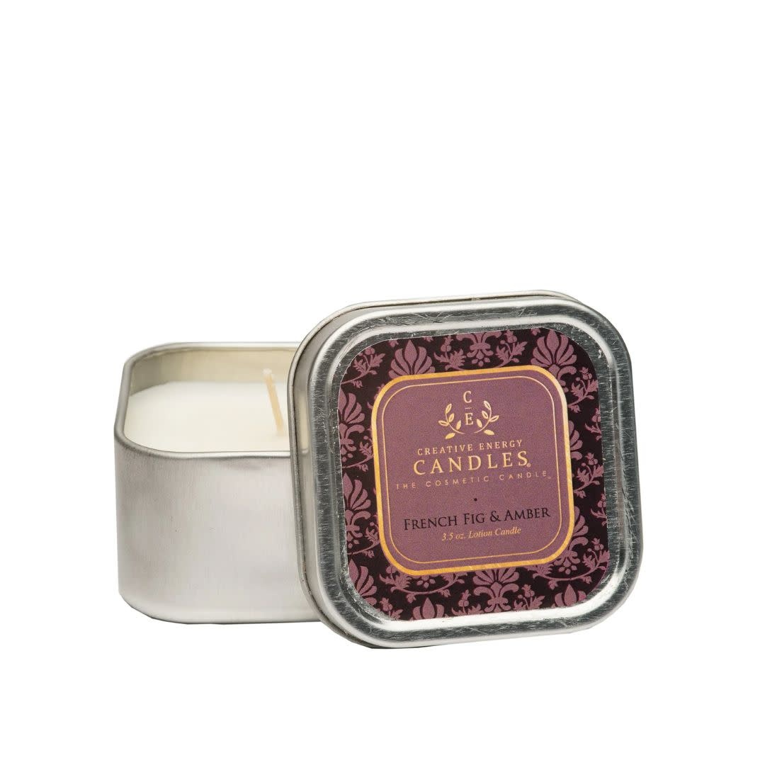 Creative Energy Candles Travel Tin 3.5 oz Soy Lotion Candle