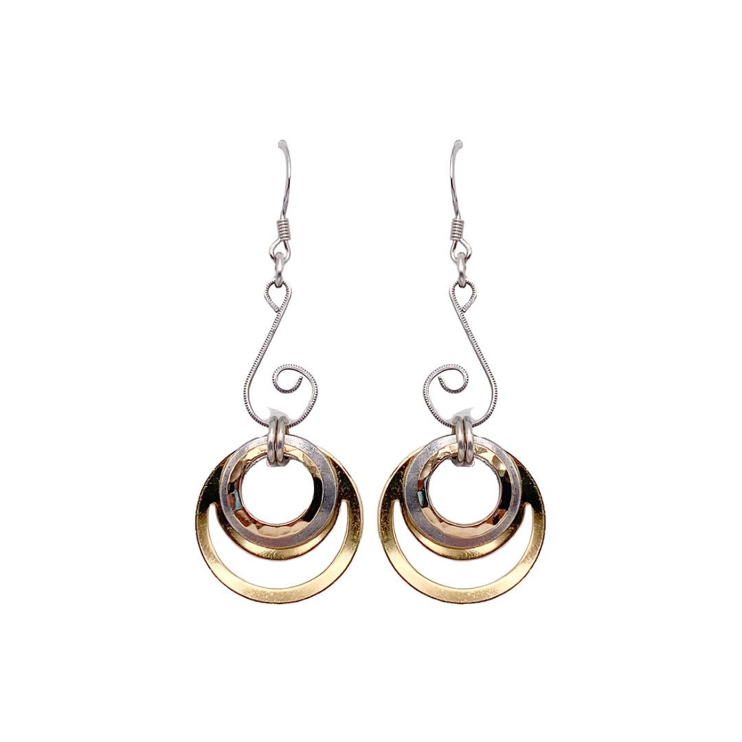 John Michael Richardson Two Tone Classic Curves Earring