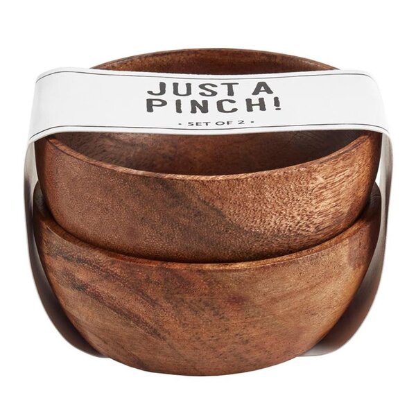 Santa Barbara Wood Pinch Bowls Set Of 2