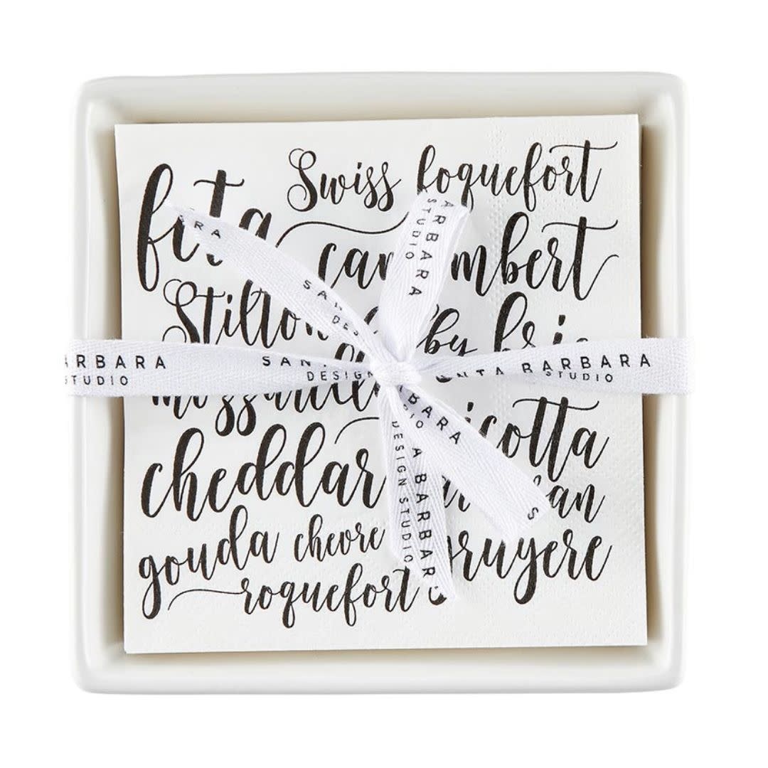 Santa Barbara Ceramic Napkin Tray - Cheese