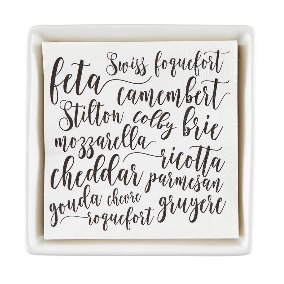 Santa Barbara Ceramic Napkin Tray - Cheese