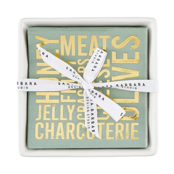 Santa Barbara Ceramic Napkin Tray-Charcutrie