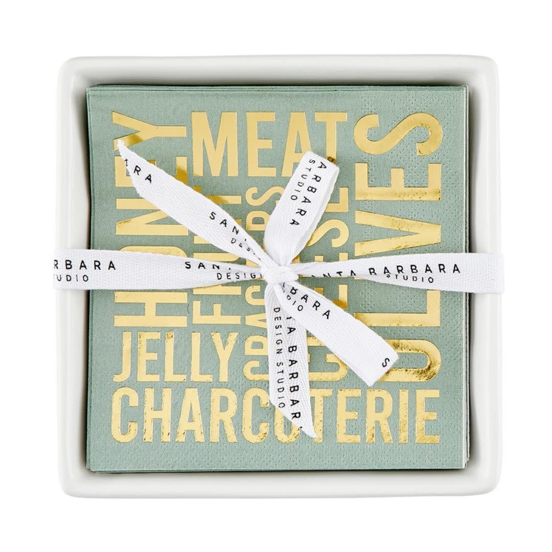 Santa Barbara Ceramic Napkin Tray-Charcutrie
