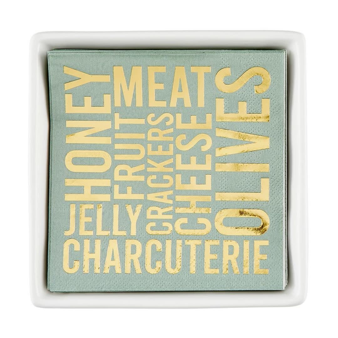 Santa Barbara Ceramic Napkin Tray-Charcutrie