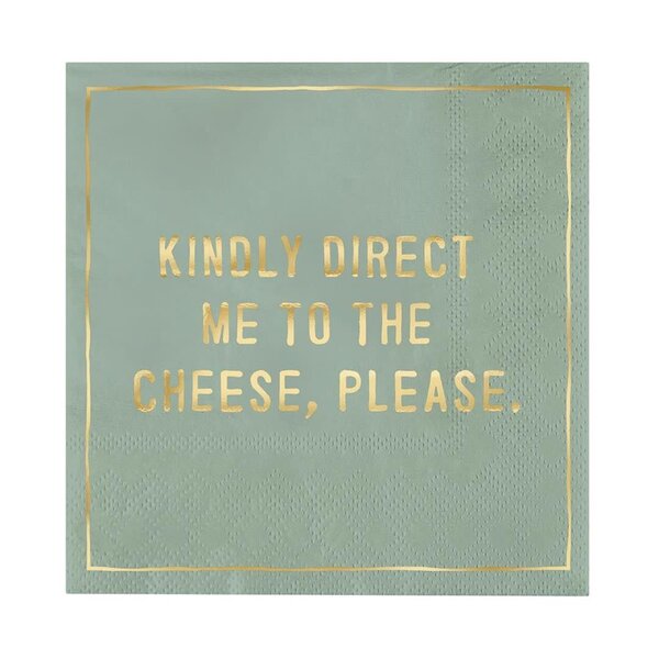 Santa Barbara Paper Napkin-Cheese Please