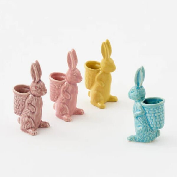 One Hundred 80 Degrees Embossed Bunny w/Basket