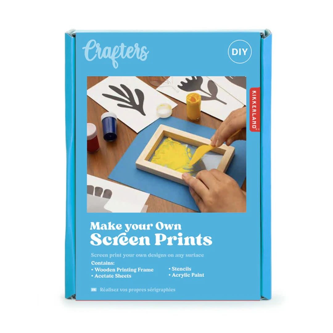 Kikkerland Crafters Make Your Own Screenprint