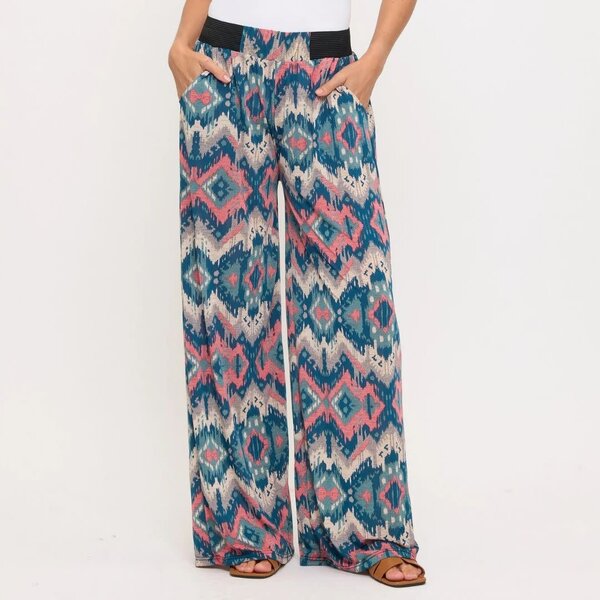 Accent Accessories Magic Pantz / Multi Blue Pink Geo - OS