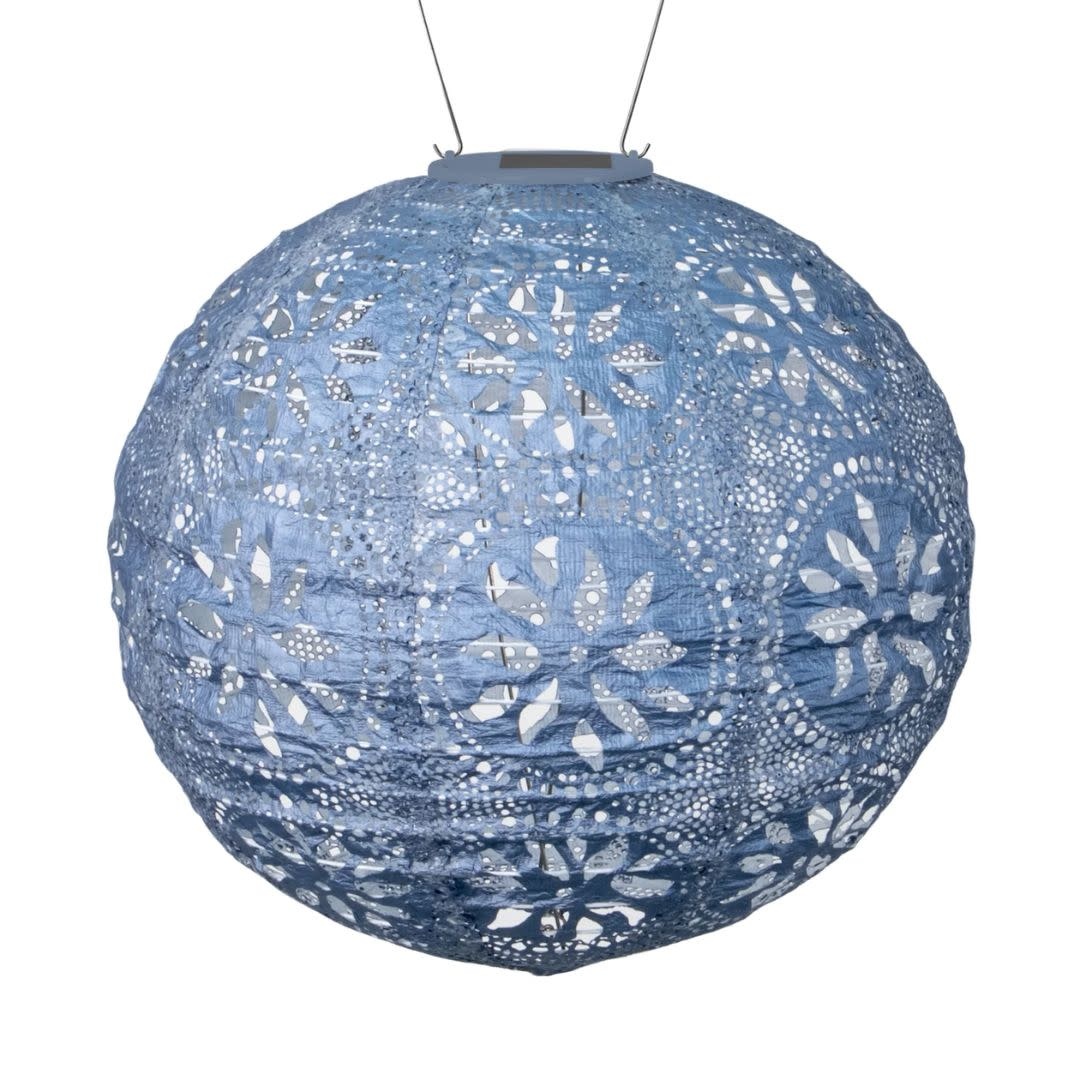 Allsop Soji Stella 12" Globe Boho - Metallic Blue