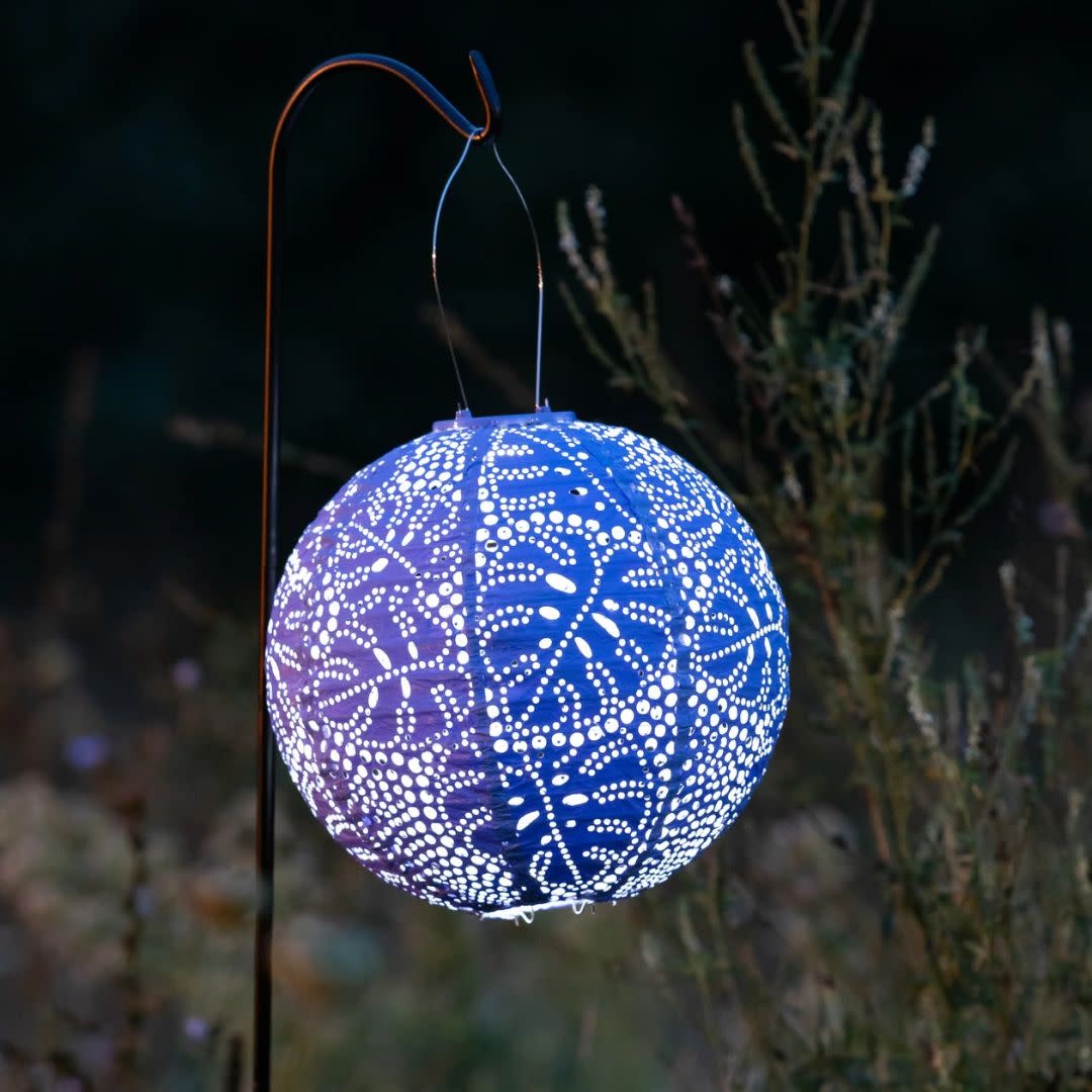 Allsop Soji Stella 12" Monstera - Cornflower Blue