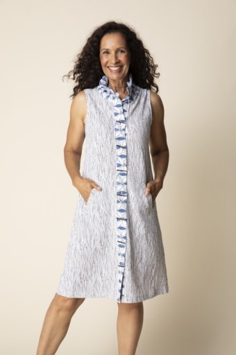 Habitat Clothes to Live In Crinkle Crepe Floral Mix Maia Dress