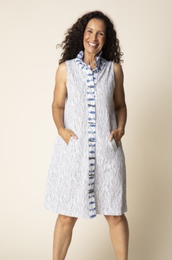 Habitat Clothes to Live In Crinkle Crepe Floral Mix Maia Dress