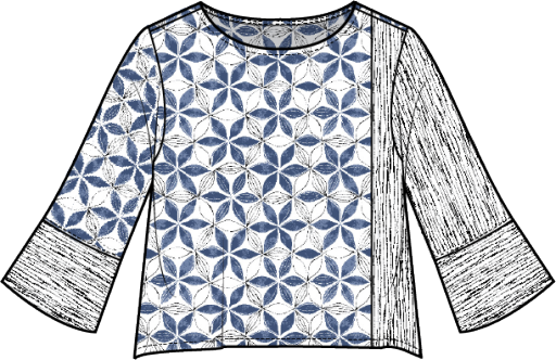 Habitat Clothes to Live In Crinkle Crepe Floral Mix Print Pullover