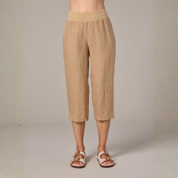 Cut Loose Capri Pant Linen