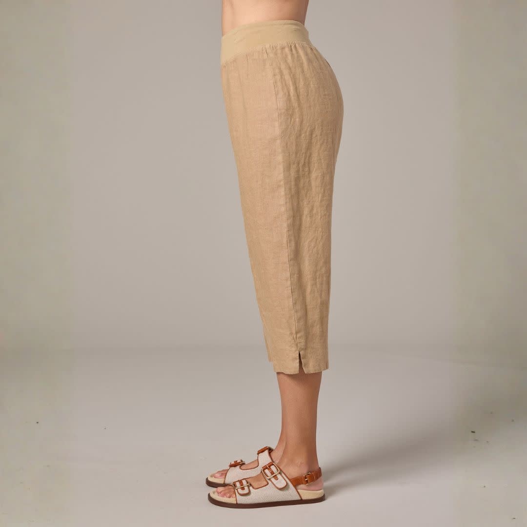 Cut Loose Capri Pant Linen
