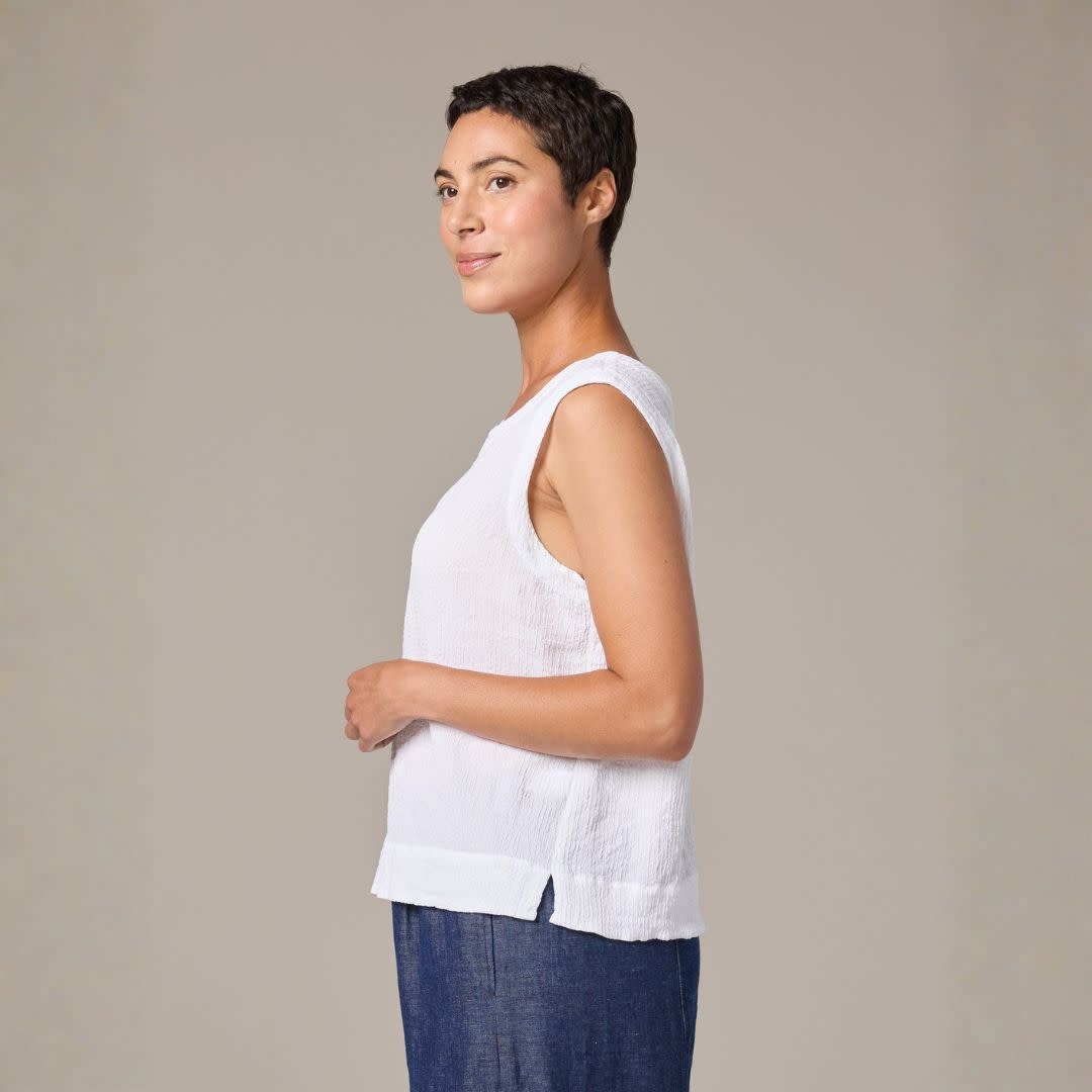 Cut Loose Crinkle Check Shell