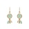 Rain Jewelry Golden Green Bead Charm Dangle Earring