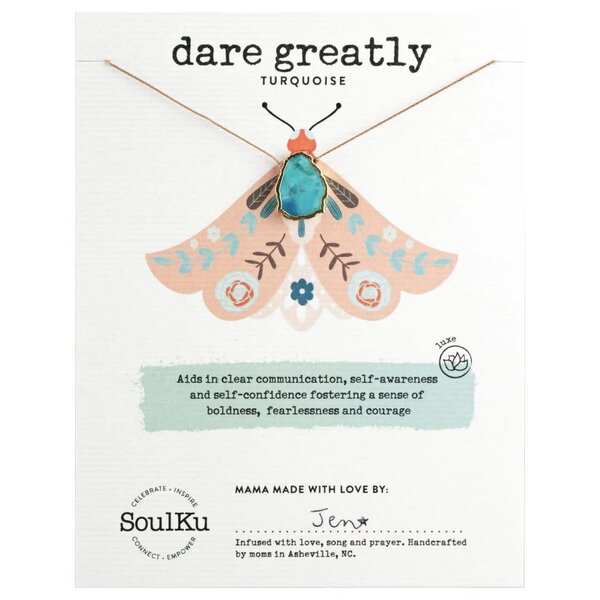 Soulku Alchemy Necklace Dare Greatly - Turquoise