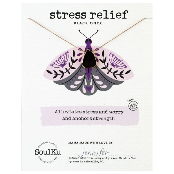 Soulku Alchemy Necklace Stress Relief - Black Onyx