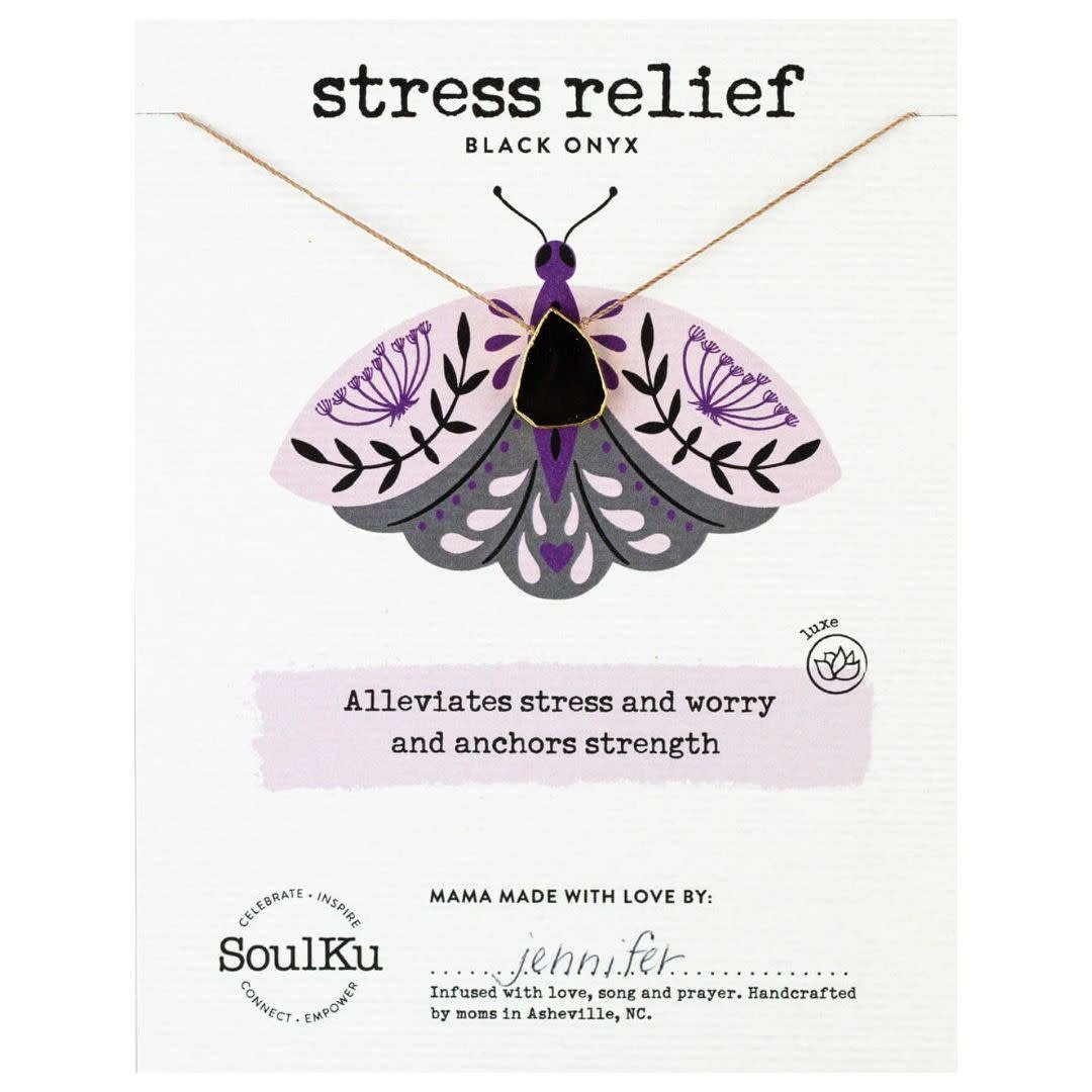 Soulku Alchemy Necklace Stress Relief - Black Onyx