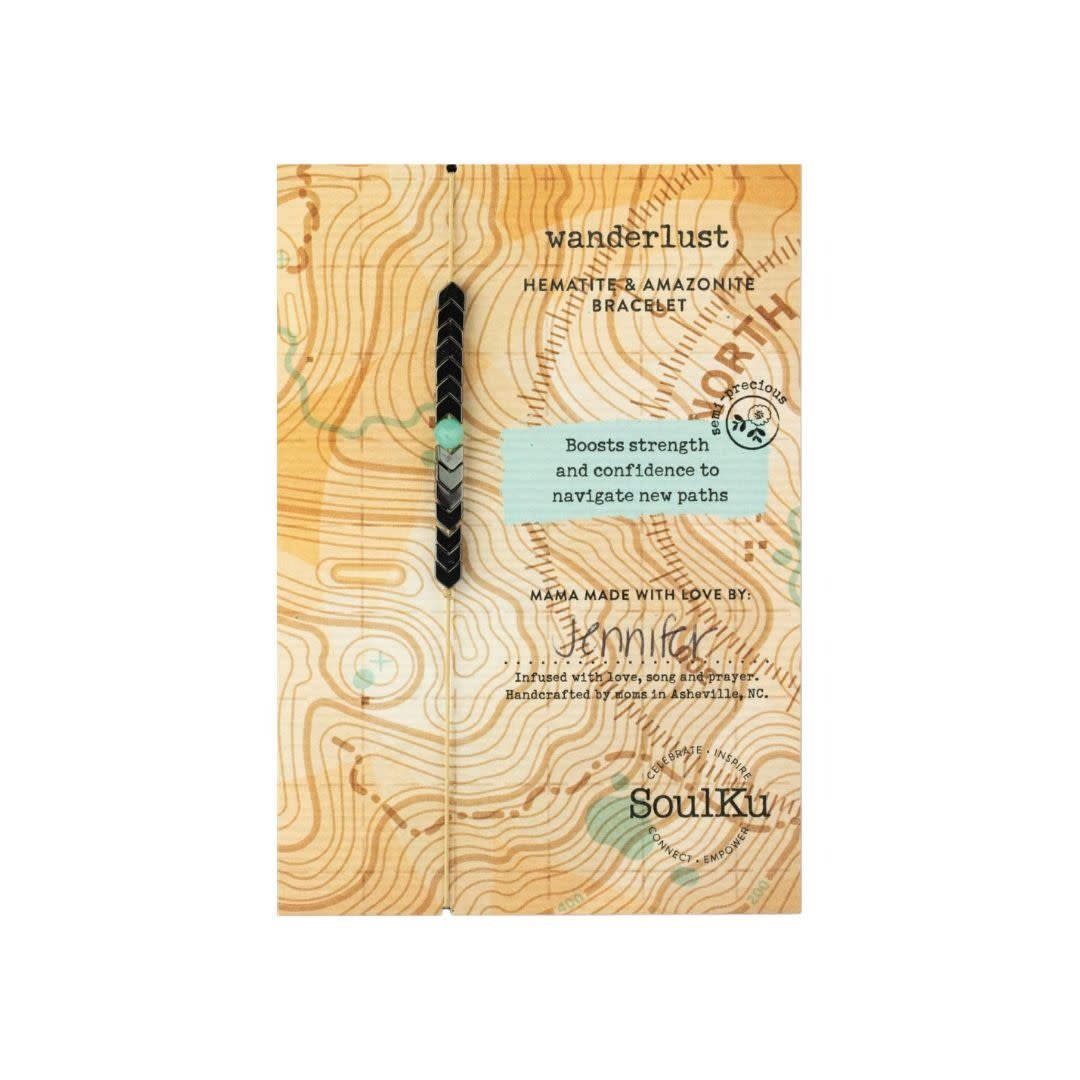 Soulku Hematite Bracelet Amazonite - Wanderlust