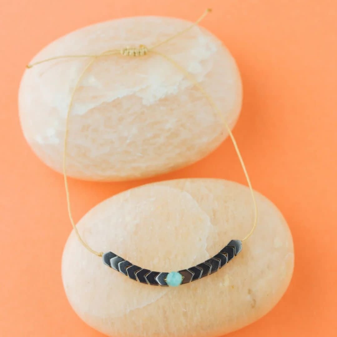 Soulku Hematite Bracelet Amazonite - Wanderlust
