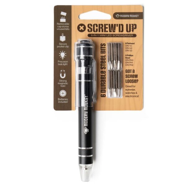 DM Merchandising Modern Monkey Screwdriver 6 in 1