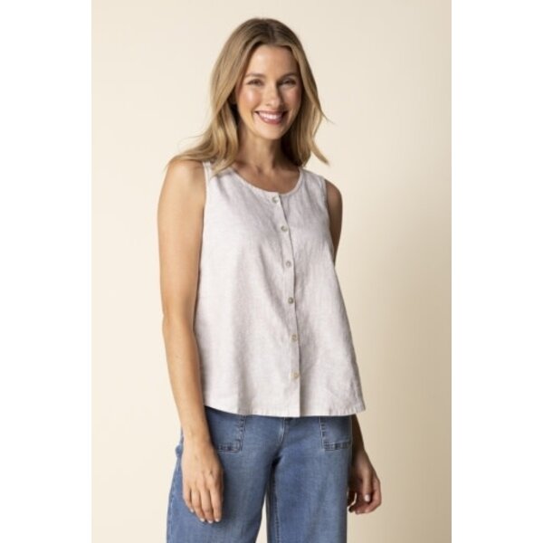 Habitat Clothes to Live In Linen Blend Bistro Tank