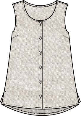 Habitat Clothes to Live In Linen Blend Bistro Tank
