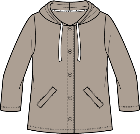 Habitat Clothes to Live In Pasadena Knit Solid Canyon Hoodie