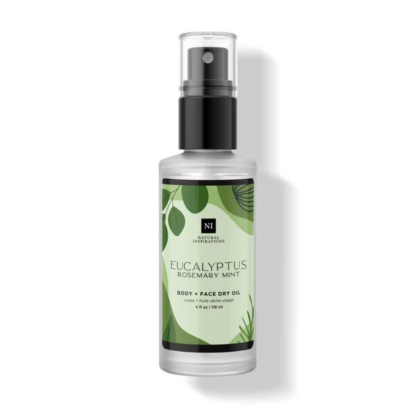 Natural Inspirations Body + Face Dry Oil 4oz  Eucalyptus